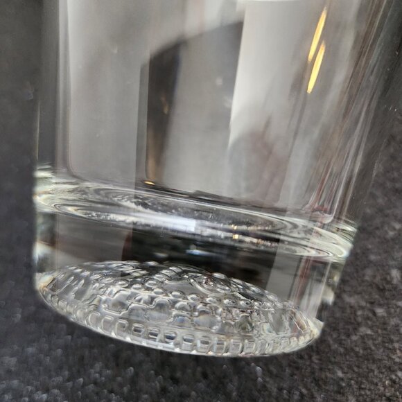 2 Crown Royal Whiskey Old Fashion Rocks Glasses base embossed bubbles + logo - Picture 7 of 10